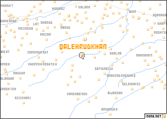 map of Qal‘eh Rūdkhān