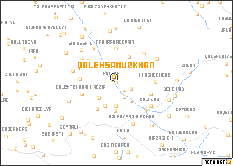 map of Qal‘eh Samūr Khān