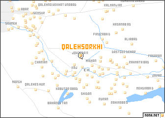 map of Qal‘eh Sorkhī