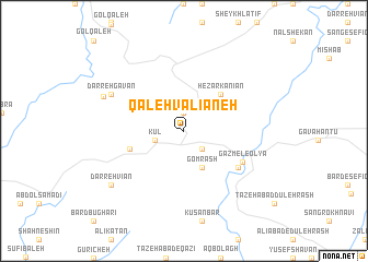 map of Qal‘eh Valīāneh