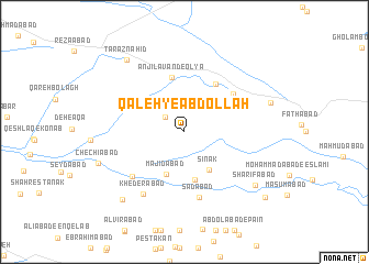 map of Qal‘eh-ye ‘Abdollāh