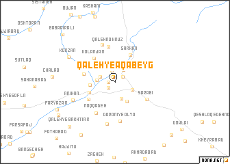 map of Qal‘eh-ye Āqā Beyg