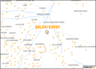 map of Qal‘eh-ye ‘Āref