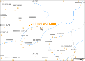 map of Qal‘eh-ye Āstījān
