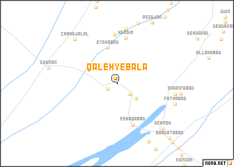map of Qal‘eh-ye Bālā