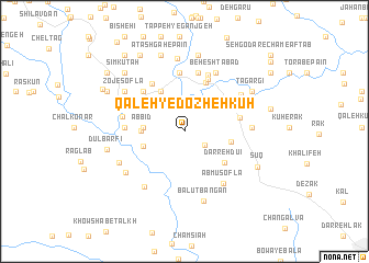 map of Qal‘eh-ye Dozheh Kūh