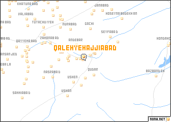 map of Qal‘eh-ye Ḩājjīābād