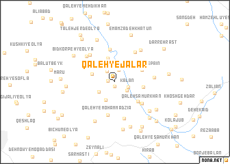 map of Qal‘eh-ye Jalār