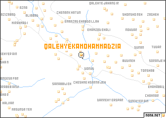 map of Qal‘eh-ye Kāmoḩammad Ẕīā