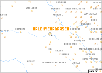 map of Qal‘eh-ye Madraseh