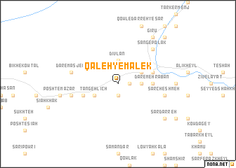 map of Qal‘eh-ye Malek