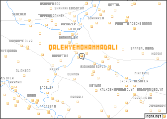 map of Qal‘eh-ye Moḩammad ‘Alī