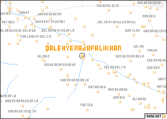 map of Qal‘eh-ye Najaf ‘Alī Khān
