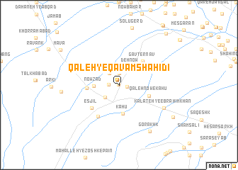 map of Qal‘eh-ye Qavām Shahīdī