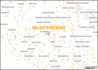 map of Qal‘eh-ye Razakān