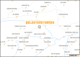 map of Qal‘eh-ye Reyhāneh