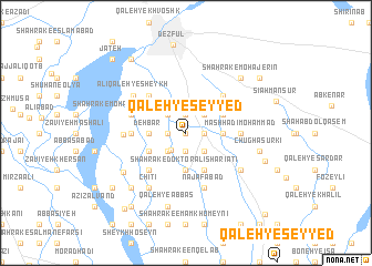 map of Qal‘eh-ye Seyyed