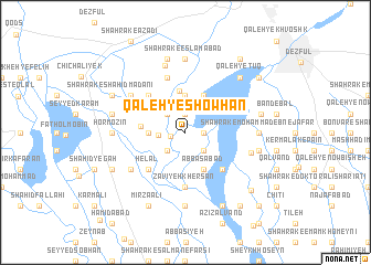 map of Qal‘eh-ye Showhān