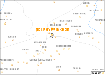 map of Qal‘eh-ye S‘īd Khān