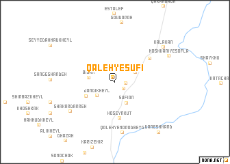 map of Qal‘eh-ye Şūfī