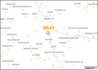 map of Qal‘eh