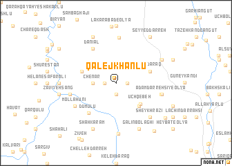 map of Qalej Khānlū