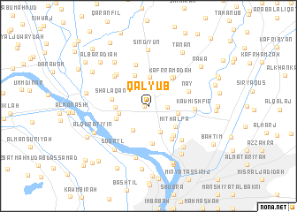 map of Qalyūb