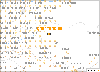 map of Qanāt Bakīsh