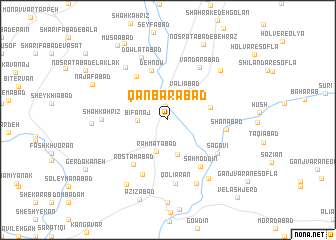 map of Qanbarābād