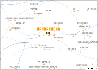 map of Qanbarābād
