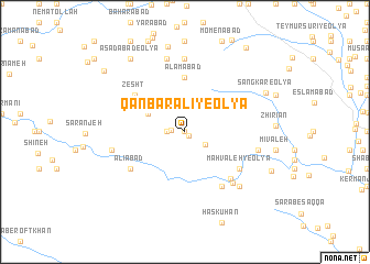 map of Qanbar‘alī-ye ‘Olyā
