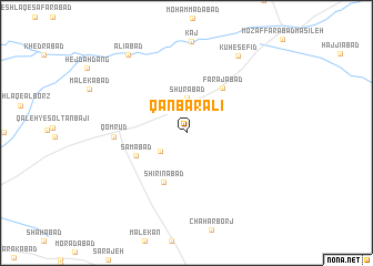map of Qanbar‘alī