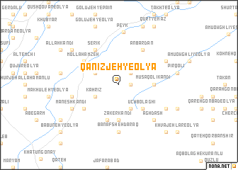 map of Qanīzjeh-ye ‘Olyā