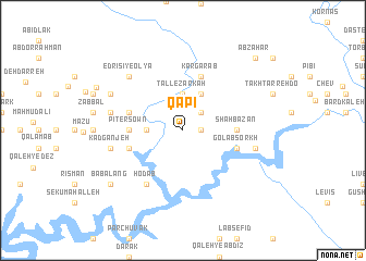 map of Qāpī