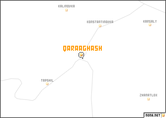 map of Qaraaghash