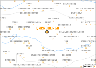 map of Qarā Bolāgh