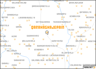 map of Qarah Āghāj-e Pā\