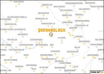 map of Qarah Bolāgh