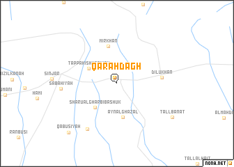 map of Qarah Dāgh