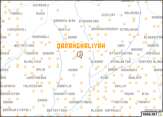 map of Qarah Ghalīyah