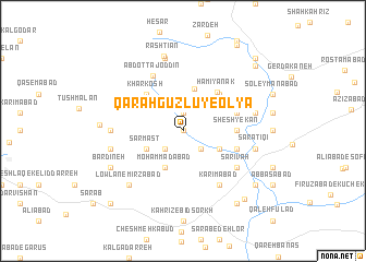 map of Qarah Gūzlū-ye ‘Olyā