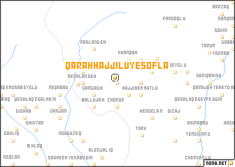 map of Qarah Ḩājjīlū-ye Soflá