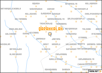 map of Qarah Kalak