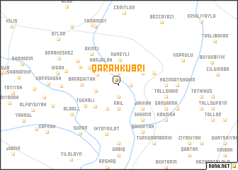 map of Qarah Kūbrī