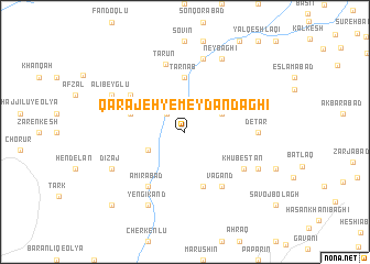 map of Qarājeh-ye Meydān Dāghī