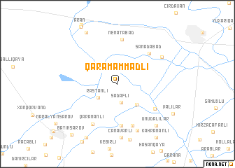 map of Qaramǝmmǝdli