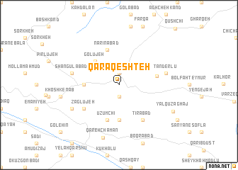 map of Qaraqeshteh