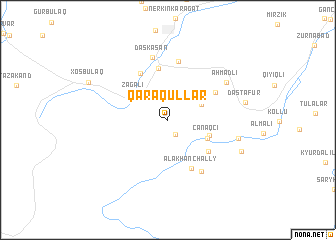 map of Qaraqullar