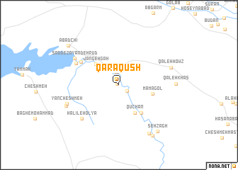 map of Qarāqūsh