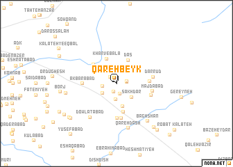 map of Qareh Beyk